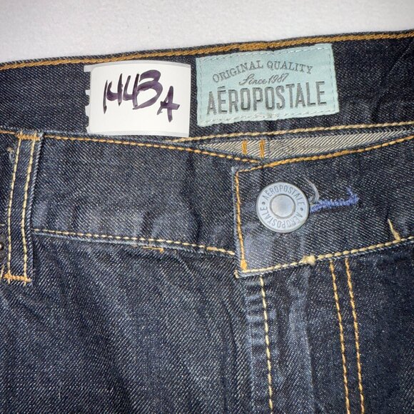 NWOT Men's Aeropostale ESSEX Straight Leg Jeans 36 34 Dark Blue New Without Tags - Picture 7 of 15